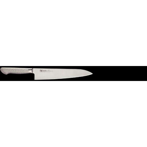 Brieto-M11　PRO　D.P.S　牛刀　240mm　品番：M1104-D.P.S　モリブデンバナジウム鋼割込み　本刃付け　ステンレスモナカハンドル　新潟県燕市　日本製