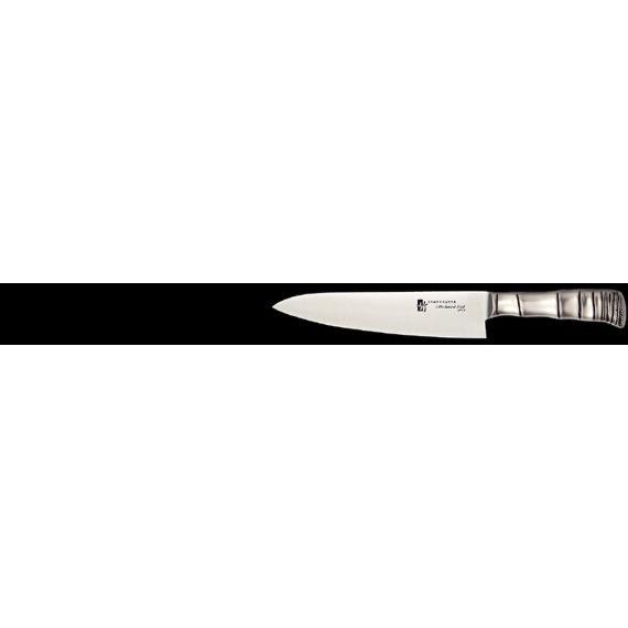 片岡　竹　TAMAHAGANE　牛刀　210mm　品番：TK-1105　モリブデンバナジウム鋼割込み　本刃付け　ステンレスモナカハンドル一体構造　新潟県燕市　日本製