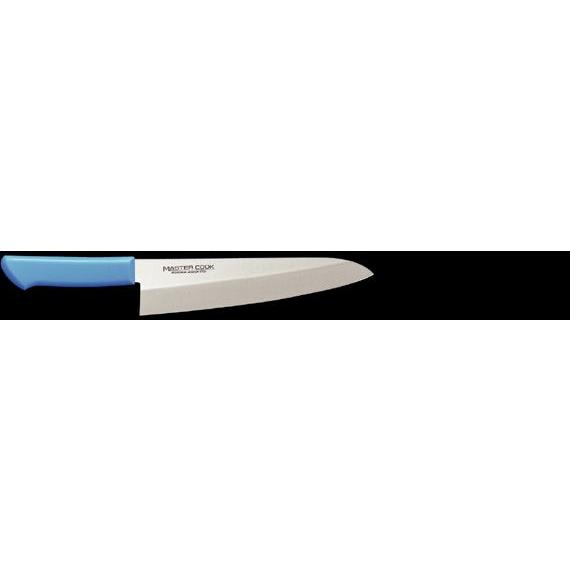 マスターコック　抗菌カラー包丁　洋出刃240mm　ホワイト　品番：MCDK240W　注：画像はブルーを使用しています。本刃付け　モリブデンバナジウム鋼