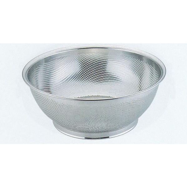 YUKIWA　パンチング　浅型ザル　43cm　穴径2.2mm 品番：0990　7043