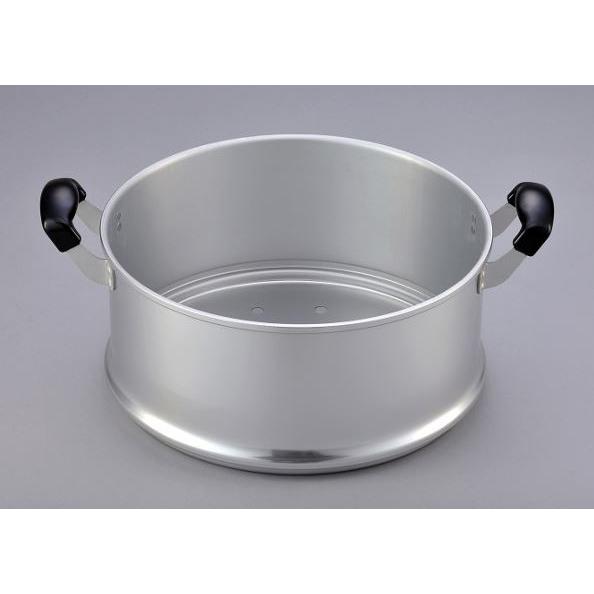 ホクア アルマイト加工蒸し器 スチームクッカー 二重セット 33cm