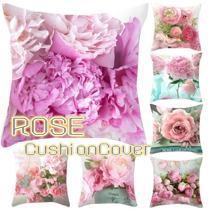クッションカバー バラ 45 45 ローズ 人気 おしゃれ 上品 インテリア 7種デザイン Int 051 Int 051 ファッションショップヒカリ1 通販 Yahoo ショッピング