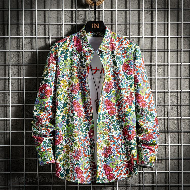 シャツ メンズ 長袖 アロハシャツ 花柄シャツ カジュアルシャツ シャツ メンズ 長袖 アロハシャツ 花柄シャツ カジュアルシャツ