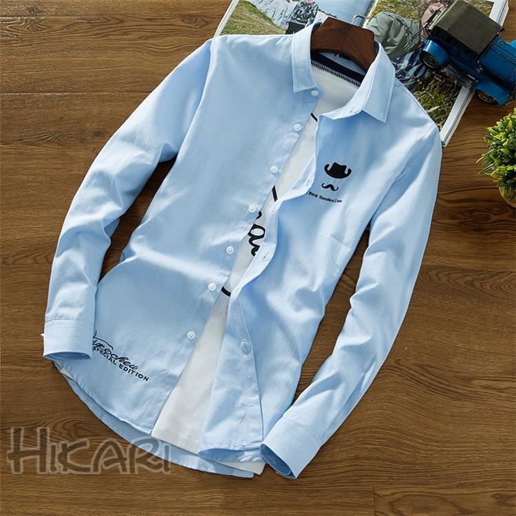 長袖シャツ メンズ シャツ トップス 長袖 カジュアルシャツ 細身 30代 40代 ファッション 白シャツ 新作 Hkr Hikari 通販 Yahoo ショッピング