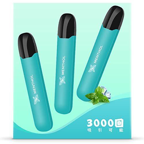訳あり 電子タバコ ベイプ 使い捨て 3000回吸引可能 ストロングメンソール 爆煙 3本入り でんしたばこ リキッド Vape ニコチン無し 禁煙グッズ Whitesforracialequity Org