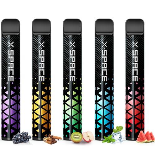 電子タバコ シーシャ ベイプ 使い捨て vape 5風味セット 10000回吸引可能 持ち運び便利 大容量 禁煙グッズ 水蒸気タバコ 爆煙 フレーバー | 