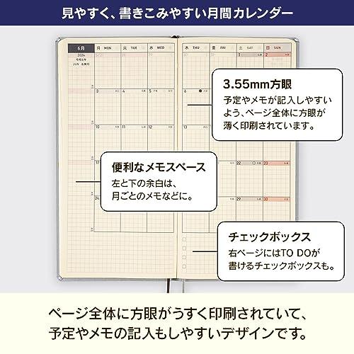 ほぼ日手帳 2024 weeks カラーズ/スタイリッシュグレー 4月始まり 週間手帳 週間レフト スリム縦長｜hikari-net｜05