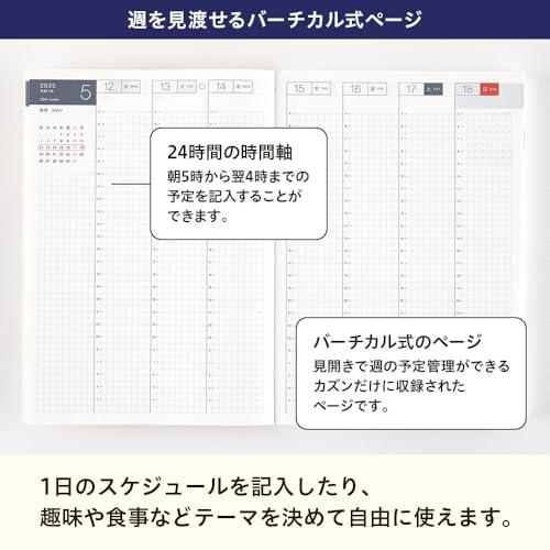 ほぼ日手帳 2025 HON タイ&チーフ/SUSHI[A5/1日1ページ/1月/月曜はじまり] |  | 05