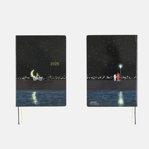 ほぼ日手帳 2025 HON 久保田寛子/三日月配達[A5/1日1ページ/1月/月曜はじまり] |  | 01