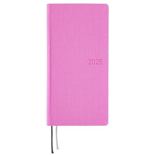 ほぼ日手帳 2025 weeksMEGAカラーズ/スイートパープル 1月始まり 週間手帳 週間レフト スリム縦長 方眼メモ213ページ | 