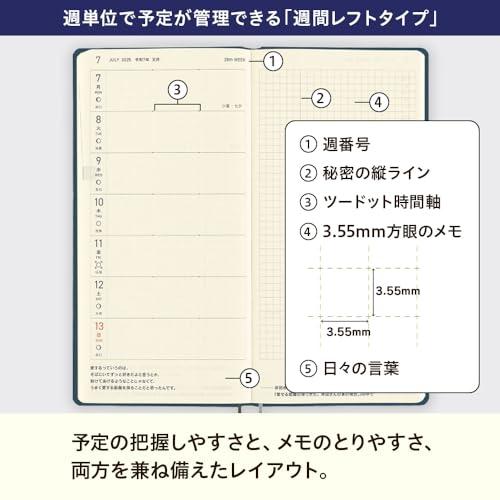 ほぼ日手帳 2025 weeks シャツファブリック/ハーベストチェック 1月始まり 週間手帳 週間レフト スリム縦長 |  | 05