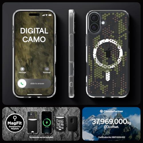 Spigen iPhone 16 ケース クリア MagSafe対応 耐衝撃 ストラップホール