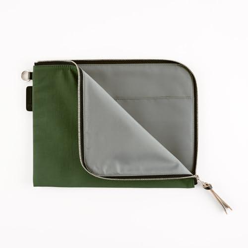 ほぼ日手帳 HON(A5)手帳カバー tragen フラットポーチ （グリーン） 手帳アクセサリー |  | 03