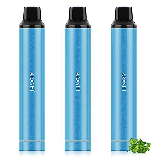 電子タバコ 使い捨て VAPE 9000回吸引可能 3本セット シーシャー ベイプ 爆煙 水蒸気タバコ 禁煙 電子たばこ ニコチンゼロ LEDライト付 | 