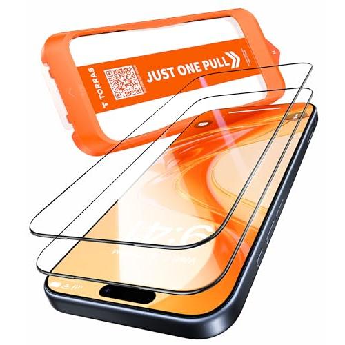 TORRAS フィルム For iPhone 17 ガラスフィルム 航空宇宙ガラス 9H+硬度 米軍MIL規格 全面保護 10倍強化 極細ベゼル対応 | 