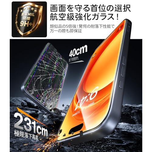 TORRAS フィルム For iPhone 17 ガラスフィルム 航空宇宙ガラス 9H+硬度 米軍MIL規格 全面保護 10倍強化 極細ベゼル対応 |  | 02