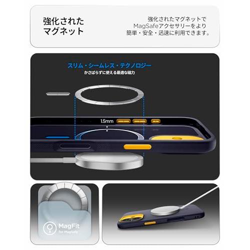 Spigen iPhone 17 MagSafe対応 マグネット搭載 ストラップホール 米軍MIL規格 ナノポップ・マグフィット (ブルーベリー・ネイ |  | 02