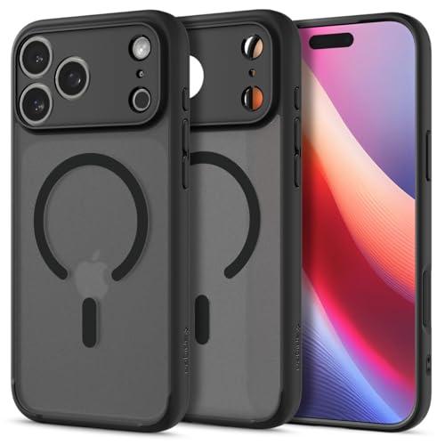 Spigen iPhone 17 Pro MagSafe対応 半透明 指紋防止 ストラップホール 米軍MIL規格 ウルトラ・ハイブリッド・マグフィット | 