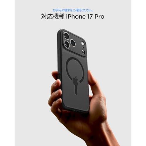 Spigen iPhone 17 Pro MagSafe対応 半透明 指紋防止 ストラップホール 米軍MIL規格 ウルトラ・ハイブリッド・マグフィット |  | 01