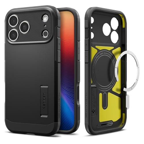 Spigen iPhone 17 Pro MagSafe対応 カメラコントロールボタン対応 スタンド付き マット 耐衝撃 米軍MIL規格 タフ・アーマ | 