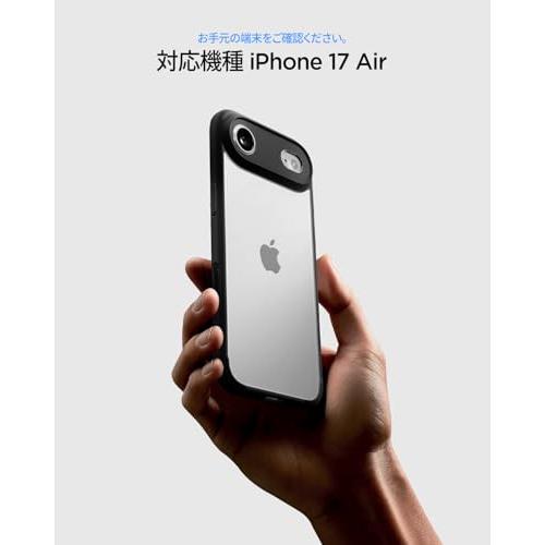 Spigen iPhone Air 米軍MIL規格 クリア ストラップホール バンパー 耐衝撃 ウルトラ・ハイブリッド (マット・ブラック) ACS1 |  | 01