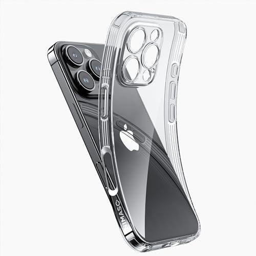 NIMASO iPhone 16 Pro 用 クリア ケース 透明 ソフト スマホケース TPU素材 薄型 カバー 米軍MIL規格 衝撃吸収 カメラ | 