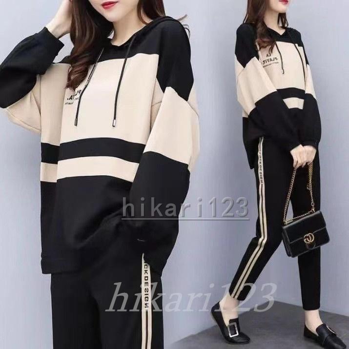 送料無料 ジャージレディースセットアップスウェット上下セット長袖カジュアルサイドラインオシャレ可愛い P 光 通販 Yahoo ショッピング