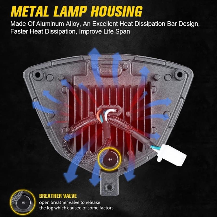LED ヘッドライト アセンブリ GAS GAS EC250 250F 300 300F 2021-2023 プラスチック アルミ_5