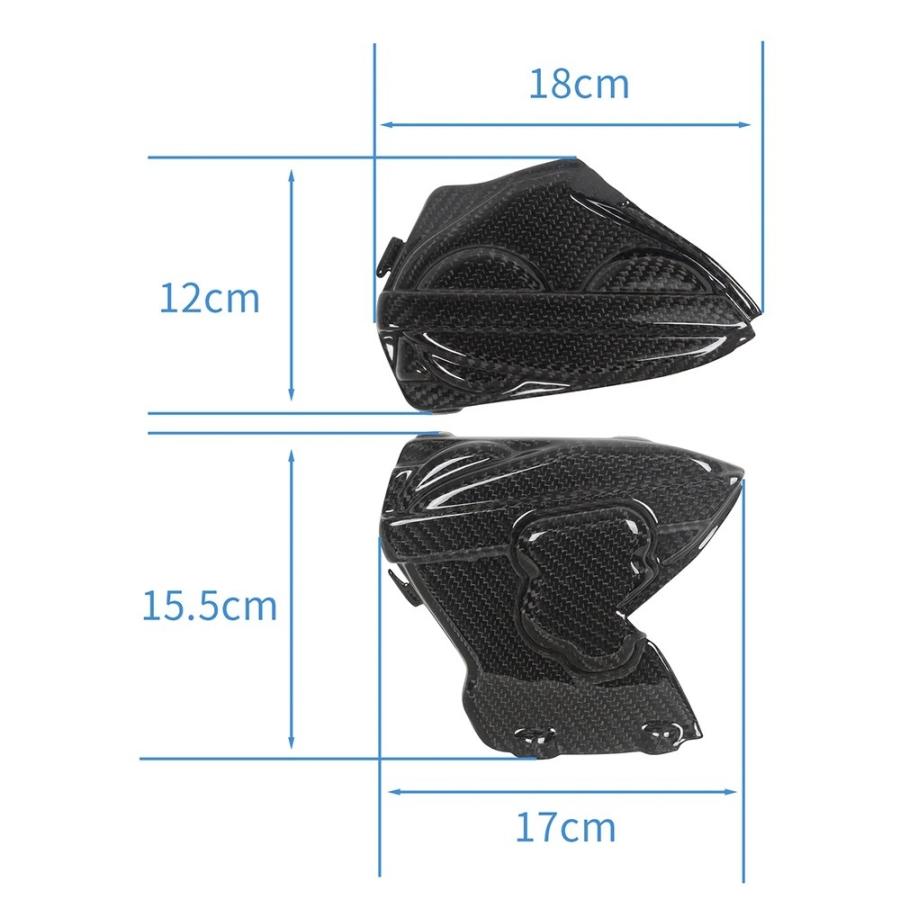 エンジンカバー ガード 保護 Ducati ドゥカティパニガーレV2 V4 899 959 2014-2017 カーボンファイバー_2
