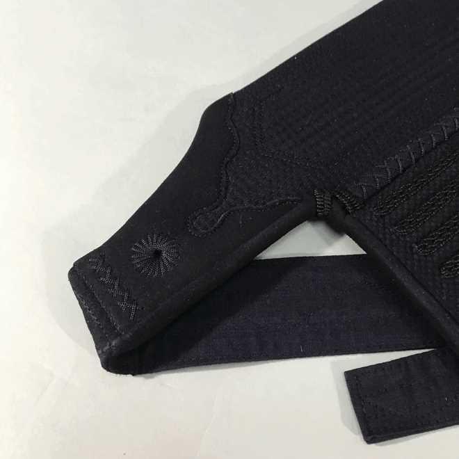 海外品 剣道具 新型防具「正」金印 MASA ヘリ紺鹿革仕立 本格派向け 【AAA1874789611】(66286円)