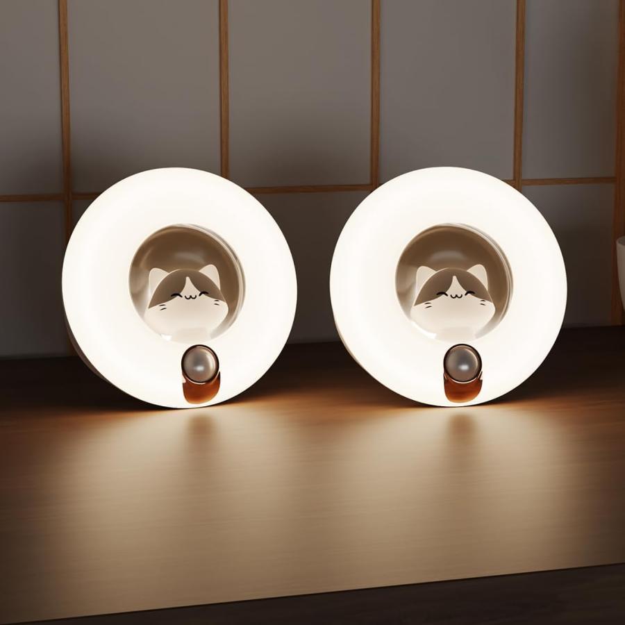 人感センサーライト 室内 usb充電式 明暗センサー マグネットと貼り