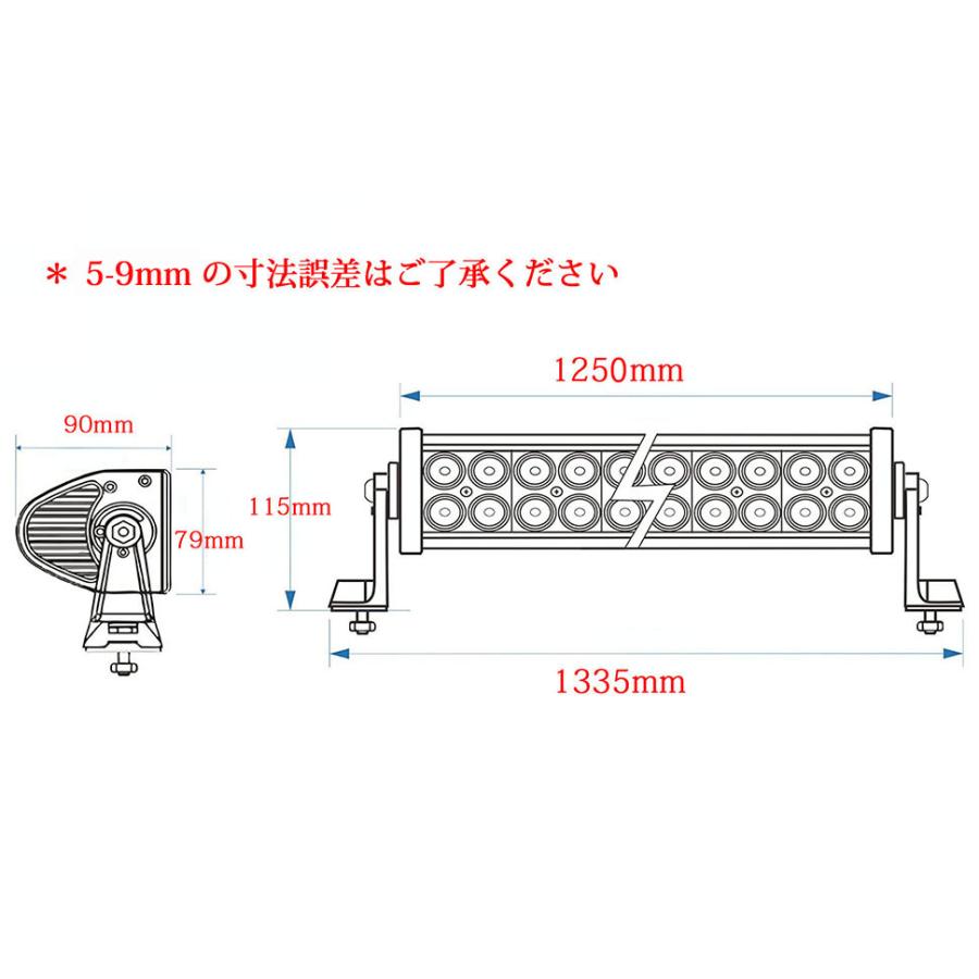 LEDワークライト LEDバーライト オフロード防水作業灯 288W 96連 LEDワークライト LEDバーライト オフロード防水作業灯 288W 96連