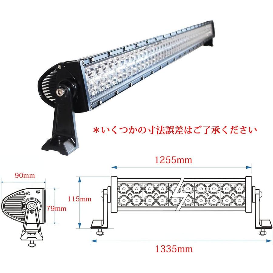 LEDワークライト LEDバーライト オフロード防水作業灯 288W 96連 DC10