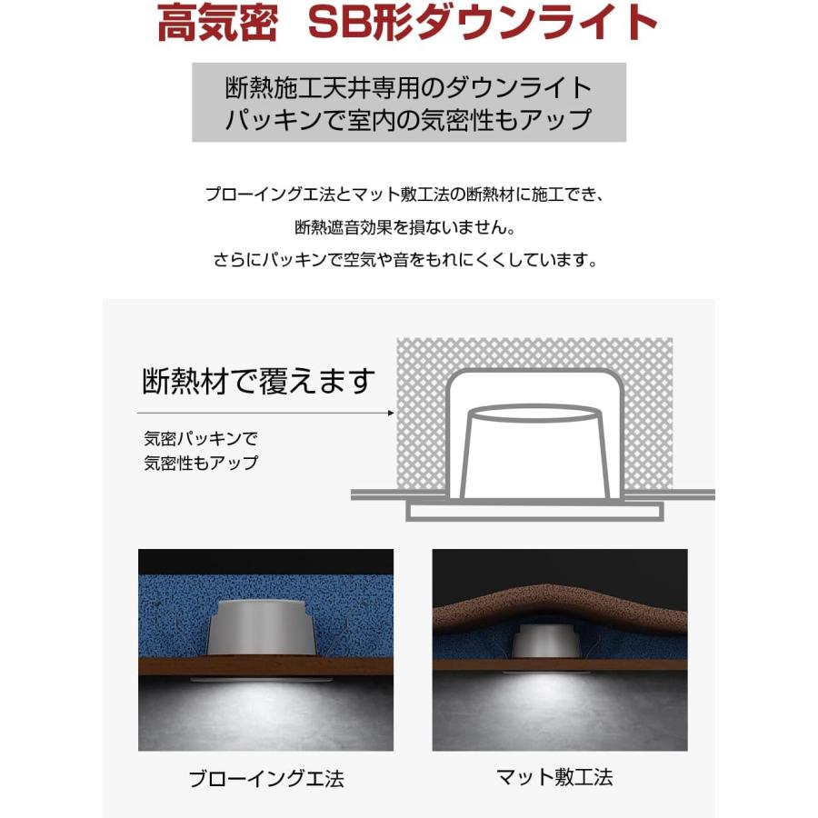 屋内用LEDダウンライト 天井埋込型 埋込穴100φ led 昼白色 5000K