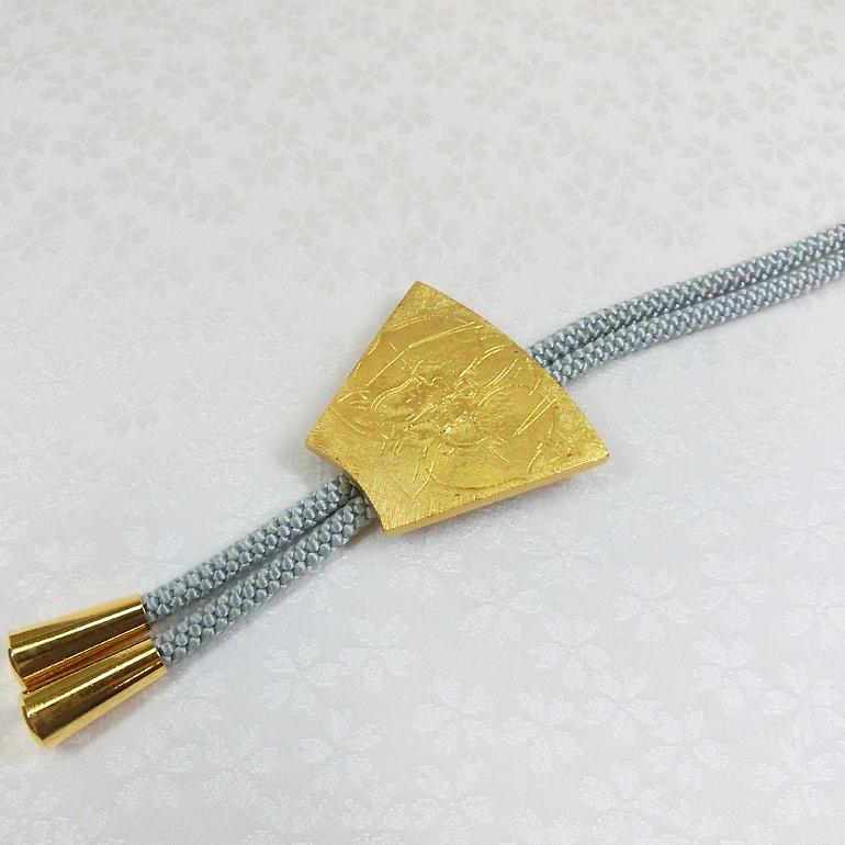 銀900刻印　帖佐美行作　彫金　ループタイ　双葉　約29g　共箱　C　R8198 Yahoo!オークション -「帖佐美行」(銀製) (金属工芸)の落札相場