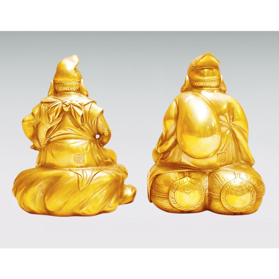 恵比須・大黒天｜高村光雲：原型制作｜純金製2品セット 造幣局刻印品