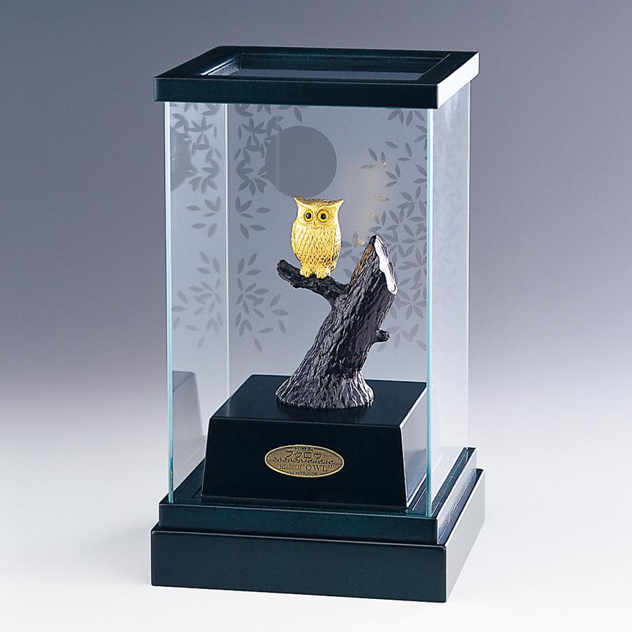 シマフクロウ｜置物 純金製 造幣局ホールマーク刻印品 : HIKARI