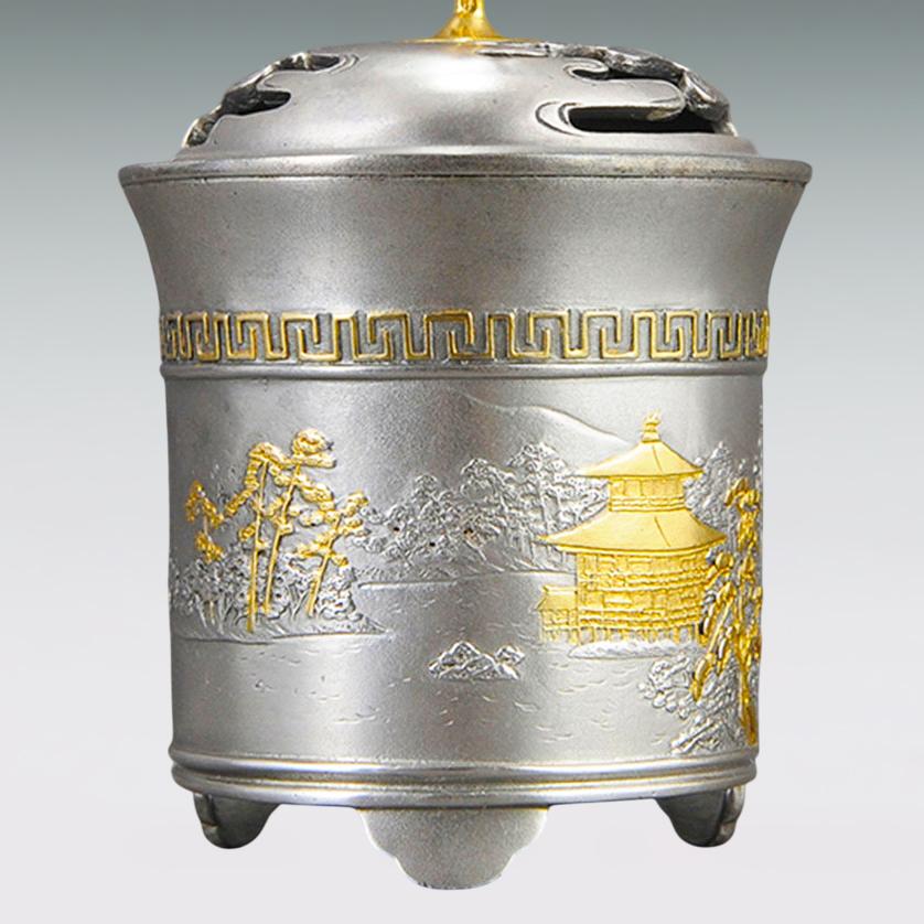 金閣寺風 金属製装飾品 鳳凰付き 金閣寺風 金属製装飾品 鳳凰付き
