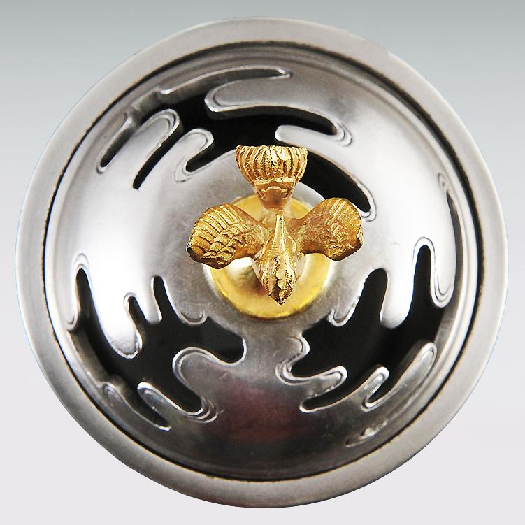 金閣寺 香炉 鳳凰蓋｜銀製・彩色仕上げ｜津雪：原型制作 : HIKARI