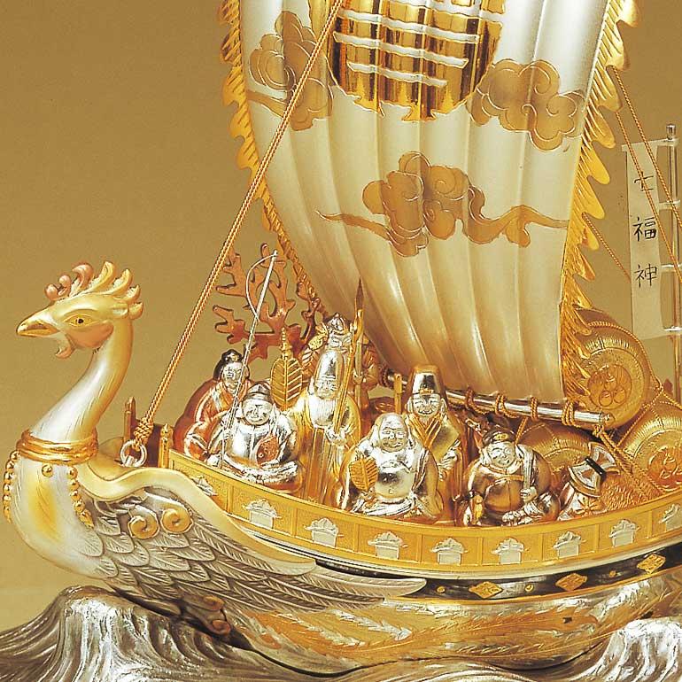 鳳凰宝船 七福神 3号|銀製ガラスケース : HIKARI GALLERYヤフー 鳳凰宝船 七福神 3号|銀製ガラスケース : HIKARI GALLERYヤフー