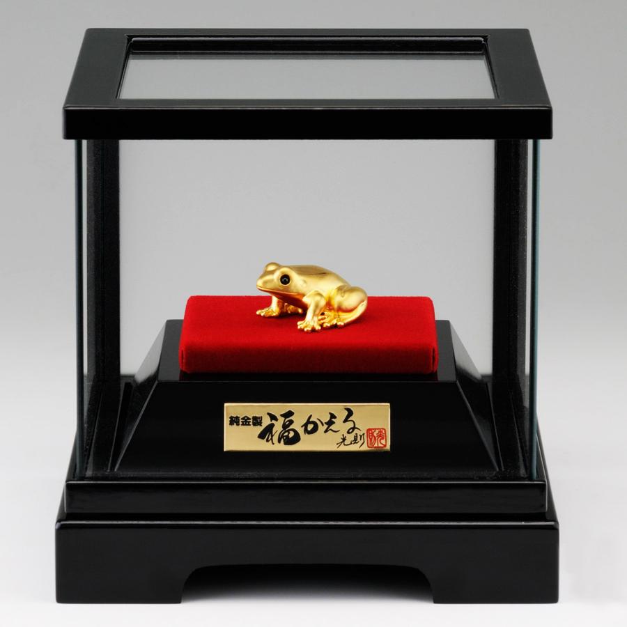 福かえる Sサイズ｜置物 純金製 造幣局ホールマーク刻印品 : HIKARI