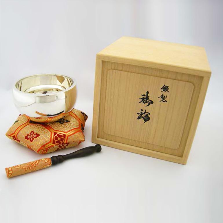 おりん 2.5寸 高さ4.4cm｜銀製仏具セット 造幣局刻印品 : HIKARI