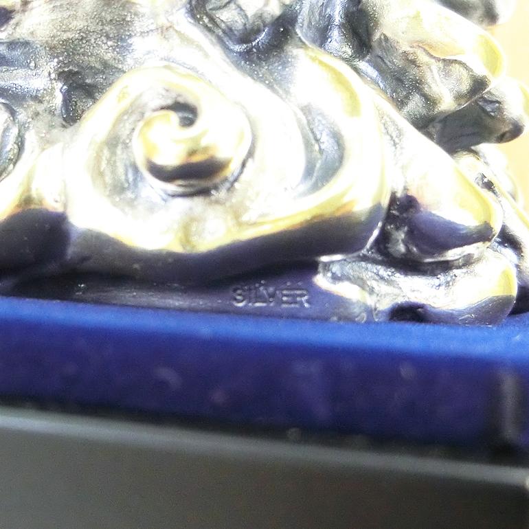 辰 瑞雲昇龍 高さ14cm Mサイズ｜銀製置物/ガラスケース : HIKARI