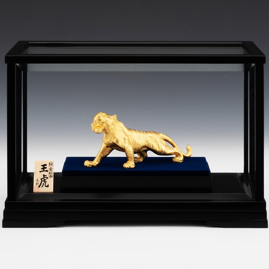 寅 王虎 Mサイズ｜置物 純金製 造幣局ホールマーク刻印品 : HIKARI