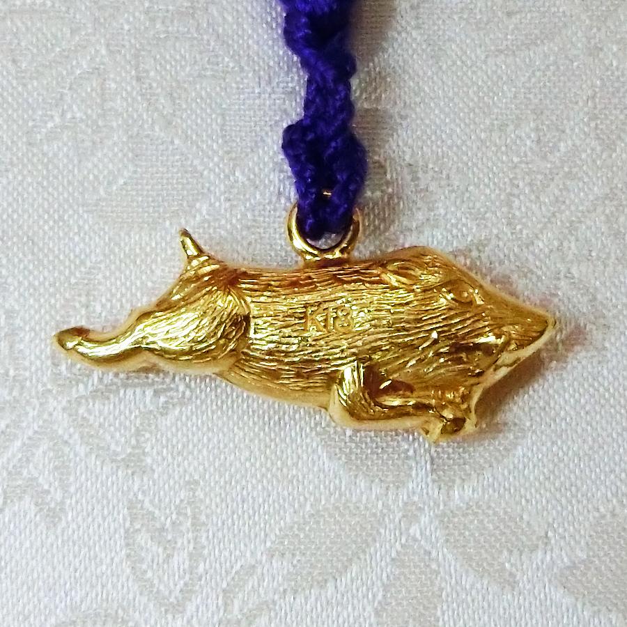 根付 亥 猪｜18金製アクセサリー : HIKARI GALLERYヤフー店 - 通販