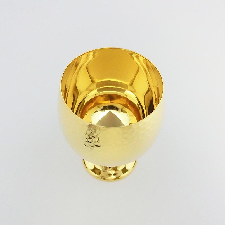 ブランデーグラス 鎚目模様｜純金製 : HIKARI GALLERYヤフー店 - 通販 
