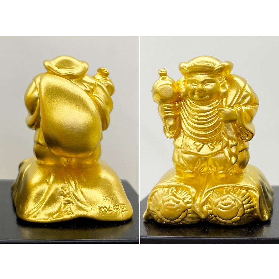 七福神 高さ3〜4cm｜置物 純金製7品セット 造幣局ホールマーク刻印品