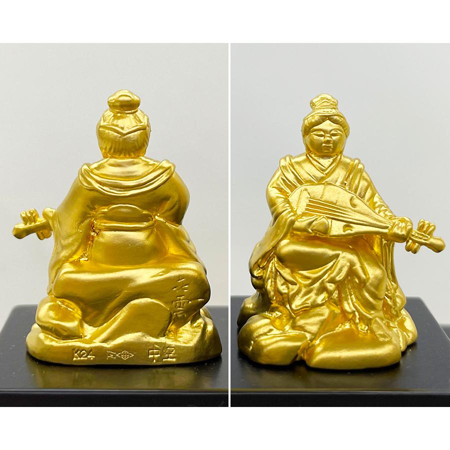 七福神 高さ3〜4cm｜置物 純金製7品セット 造幣局ホールマーク刻印品