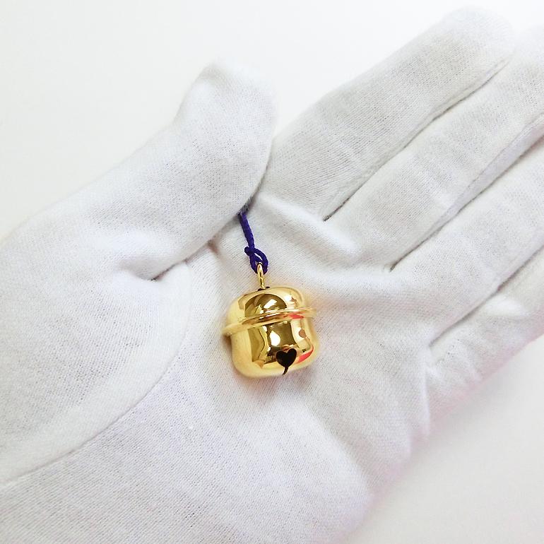 【箱付】金細工 鈴根付け 箱付】金細工 鈴根付け 金の根付】鈴 中 【18K】 ｜金の根付【18K・24K