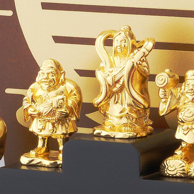 七福神 宝来 Sサイズ|純金製ガラスケース : HIKARI GALLERY 七福神 宝来 Sサイズ|純金製ガラスケース : HIKARI GALLERY
